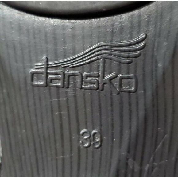 Dansko Gray Suede Mules with Strap - Picture 9 of 9